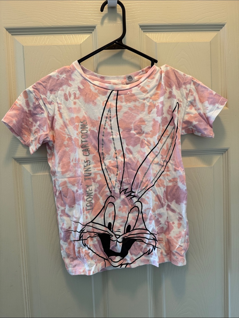 H&M Pink Tie-Dye Bugs Bunny Short Sleeve Tee